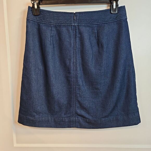 LOFT Dress Stretch Denim Skirt 8T - Picture 6 of 7